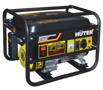 Бензогенератор 3.0кВт 4такт. расх.=0.4лкВтч. бак=15л HUTER HUTER dy4000l