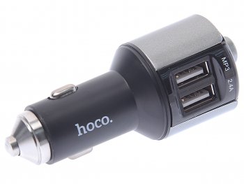 Устройство зарядное в прикуриватель с трансмиттером (bluetooth,hands free) HOCO HOCO e19 black HOCO e19 black