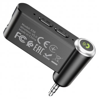 669 р. Адаптер Bluetooth автомобильный универсальный HOCO HOCO e58 black  с доставкой в г. Пермь. Увеличить фотографию 4