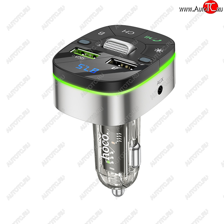 1 289 р. Устройство зарядное в прикуриватель с трансмиттером (bluetooth,hands free) HOCO HOCO e71 jazz black HOCO e71 jazz black  с доставкой в г. Пермь