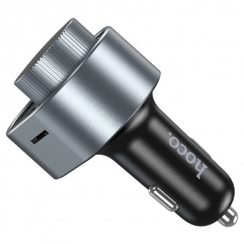 1 279 р. Устройство зарядное в прикуриватель с трансмиттером (bluetooth,hands free) HOCO HOCO e72 metal gray  с доставкой в г. Пермь. Увеличить фотографию 5