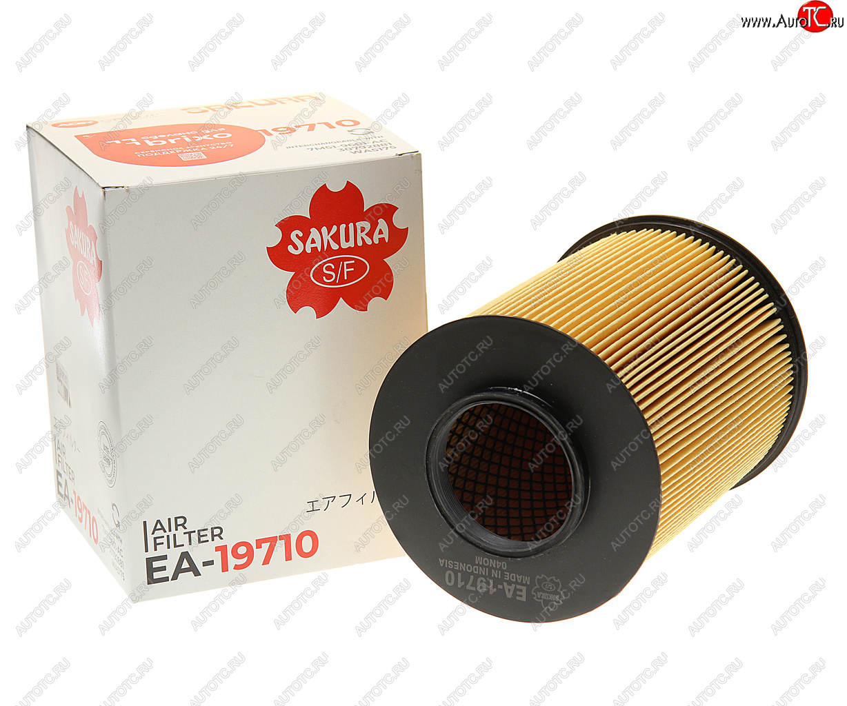 1 399 р. Фильтр воздушный FORD Focus 2,3,Kuga (08-) VOLVO S40 (07-) (круглый) SAKURA SAKURA ea19710  с доставкой в г. Пермь