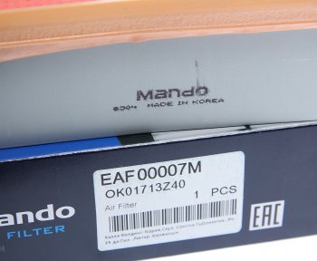 539 р. Фильтр воздушный KIA Sportage (94-) MANDO MANDO eaf00007m  с доставкой в г. Пермь. Увеличить фотографию 3