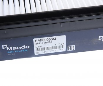 329 р. Фильтр воздушный HYUNDAI Santa Fe (00-) (2.0) MANDO MANDO eaf00053m  с доставкой в г. Пермь. Увеличить фотографию 3