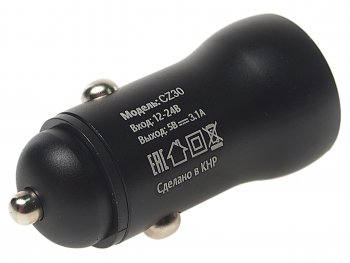 379 р. Устройство зарядное в прикуриватель 2USB 12V FAISON FAISON easy route black  с доставкой в г. Пермь. Увеличить фотографию 2