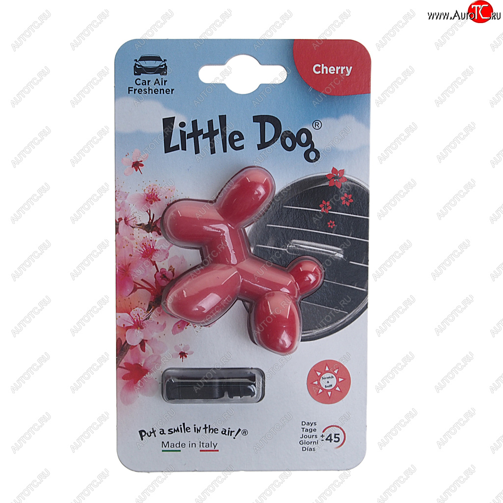 299 р. Ароматизатор на дефлектор полимерный (Вишня) Little Dog DRIVE INT DRIVE INT ed0404  с доставкой в г. Пермь