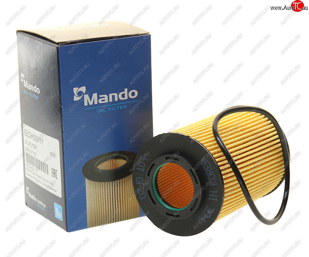 235 р. Фильтр масляный HYUNDAI Santa Fe (-02) KIA Sportage (2.0) MANDO MANDO eeoh0011y  с доставкой в г. Пермь