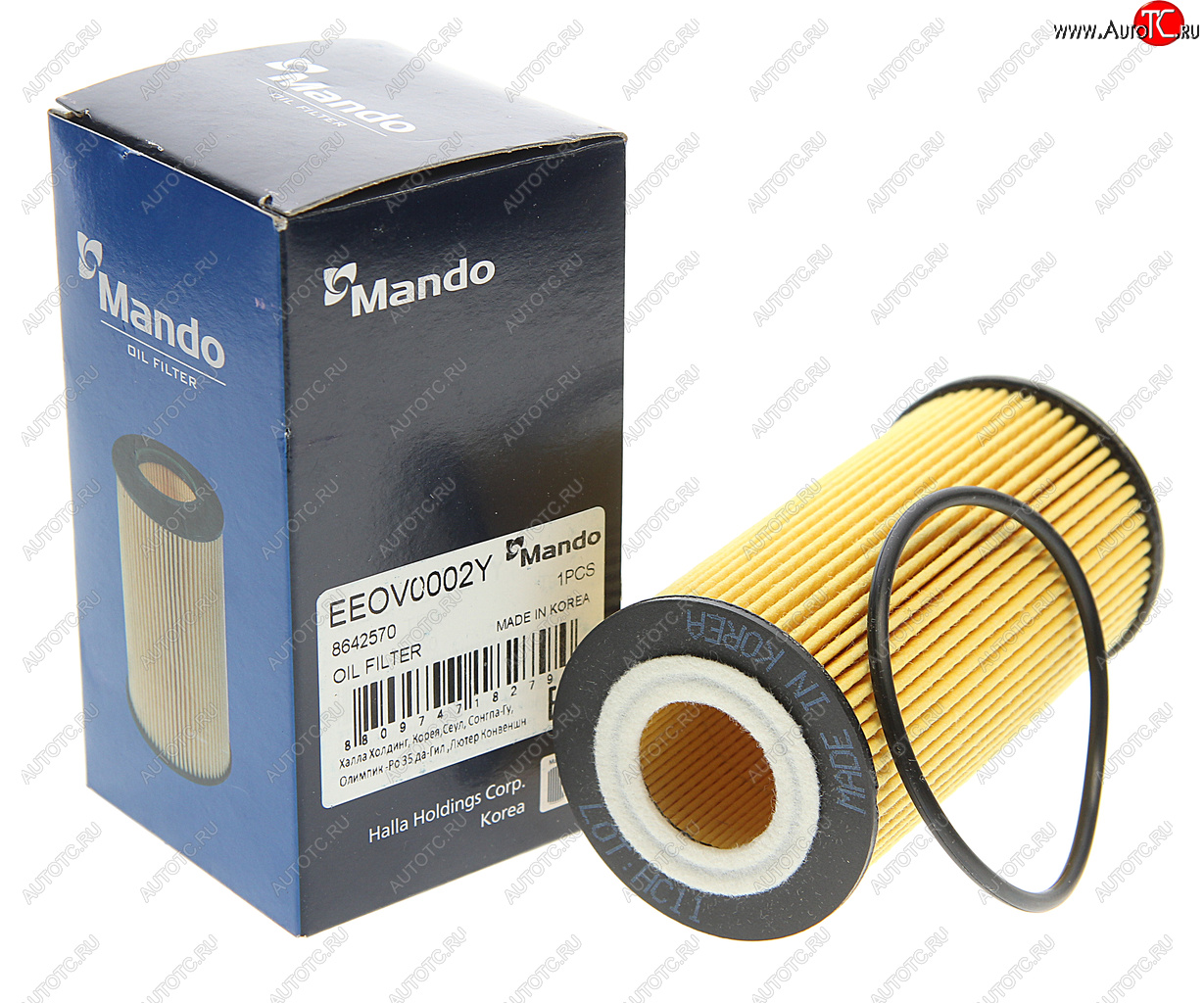 221 р. Фильтр масляный VOLVO S40 (04-10),S60 (01-06),S80 (01-09) MANDO MANDO eeov0002y  с доставкой в г. Пермь