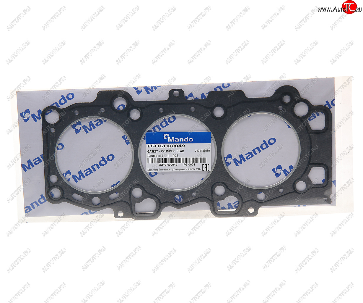 819 р. Прокладка головки блока HYUNDAI Santa Fe (05-) (2.7) правая (G) MANDO MANDO eghgh00049 MANDO eghgh00049  с доставкой в г. Пермь