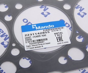 2 799 р. Прокладка головки блока HYUNDAI Porter t=1.50мм (M) MANDO MANDO eghmh00087  с доставкой в г. Пермь. Увеличить фотографию 2