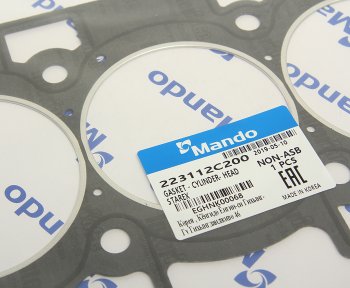 729 р. Прокладка головки блока HYUNDAI Starex H-1 (08-) (2.4) (AF) MANDO MANDO eghnk00068 MANDO eghnk00068  с доставкой в г. Пермь. Увеличить фотографию 2