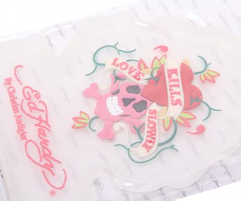 83 р. Коврик на панель приборов противоскользящий прозрачный Love Kills Slowly ED HARDY ED HARDY eh-00128t  с доставкой в г. Пермь. Увеличить фотографию 3