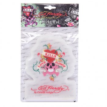 83 р. Коврик на панель приборов противоскользящий прозрачный Love Kills Slowly ED HARDY ED HARDY eh-00128t  с доставкой в г. Пермь. Увеличить фотографию 1