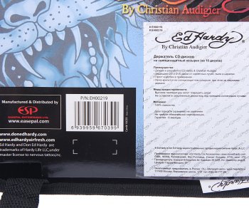 39 р. Держатель CD-дисков TIGER на козырек (10 дисков) ED HARDY ED HARDY eh-00219  с доставкой в г. Пермь. Увеличить фотографию 6