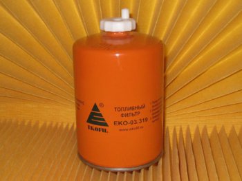 489 р. Фильтр топливный КАМАЗ,ПАЗ грубой очистки (дв.CUMMINS 140,180,210) (ан.WK9165x) сепаратор EKOFIL EKOFIL eko-03.319  с доставкой в г. Пермь. Увеличить фотографию 1