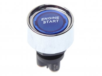 749 р. Выключатель кнопка 12V 50А ENGINE START без фиксации синяя NO NAME engine startси  с доставкой в г. Пермь. Увеличить фотографию 1