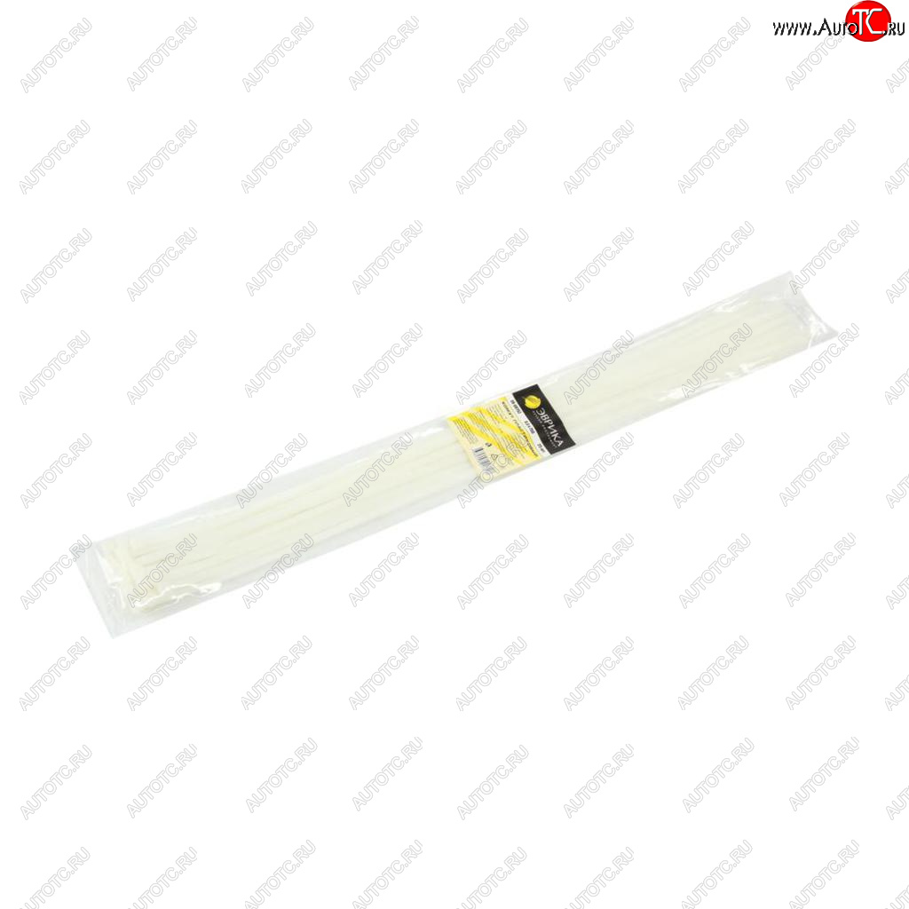 349 р. Хомут-стяжка 750х8.0 пластик белый (25шт.) ЭВРИКА ЭВРИКА er-08752  с доставкой в г. Пермь