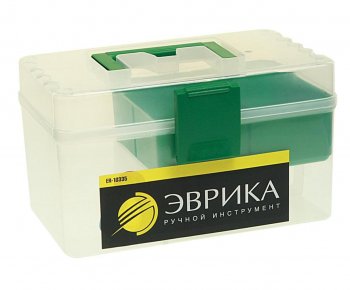 285 р. Ящик для инструмента 280х165х163мм прозрачный ЭВРИКА ЭВРИКА er-10335  с доставкой в г. Пермь. Увеличить фотографию 1