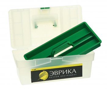 769 р. Ящик для инструмента 420х220х180мм прозрачный ЭВРИКА ЭВРИКА er-10338  с доставкой в г. Пермь. Увеличить фотографию 2