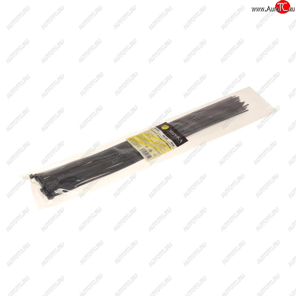 85 р. Хомут-стяжка 370х4.0 пластик черный (25шт.) ЭВРИКА ЭВРИКА er-14372  с доставкой в г. Пермь