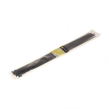 146 р. Хомут-стяжка 500х5.0 пластик черный (25шт.) ЭВРИКА ЭВРИКА er-15502  с доставкой в г. Пермь. Увеличить фотографию 1