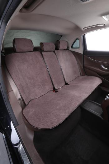 5 499 р. Накидки на сиденье (Galaxy Plus Велюр ткань) Автопилот   (коричневый)  с доставкой в г. Пермь. Увеличить фотографию 2