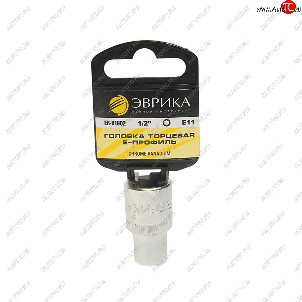 73 р. Головка торцевая 12 TORX E11 с держателем ЭВРИКА ЭВРИКА er-91602h  с доставкой в г. Пермь