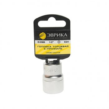 73 р. Головка торцевая 12 TORX E24 с держателем ЭВРИКА ЭВРИКА er-91609h  с доставкой в г. Пермь. Увеличить фотографию 1