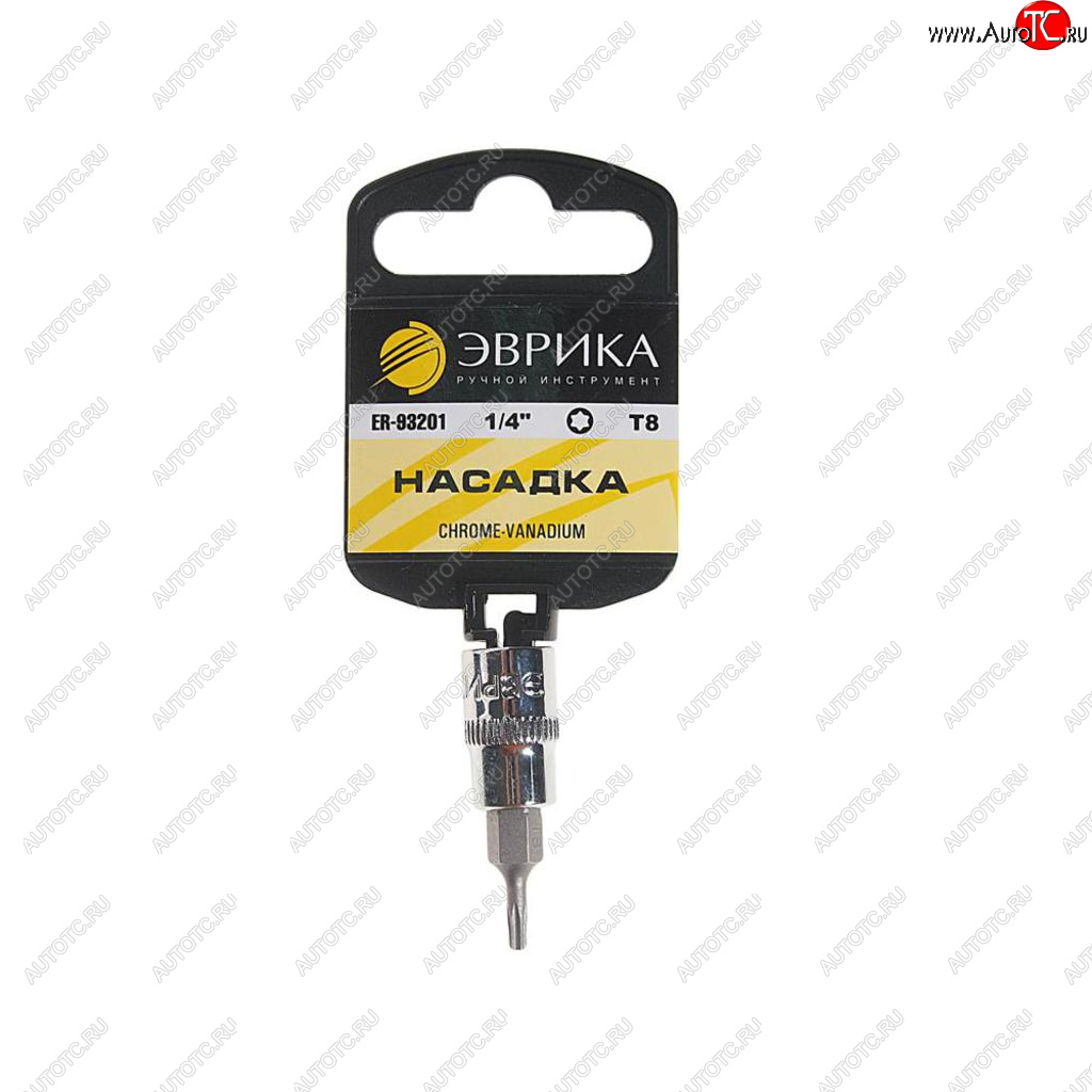 21 р. Бита-головка 1/4 TORX T8х37мм с держателем ЭВРИКА ЭВРИКА er-93201h ЭВРИКА er-93201h  с доставкой в г. Пермь