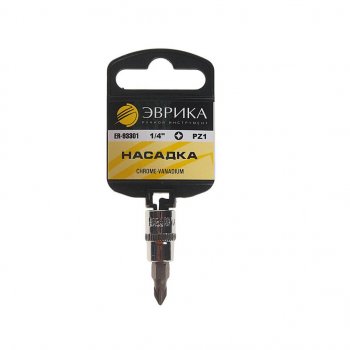 20 р. Бита-головка 1/4 POZIDRIVE PZ 1.0х37мм с держателем ЭВРИКА ЭВРИКА er-93301h ЭВРИКА er-93301h  с доставкой в г. Пермь. Увеличить фотографию 1
