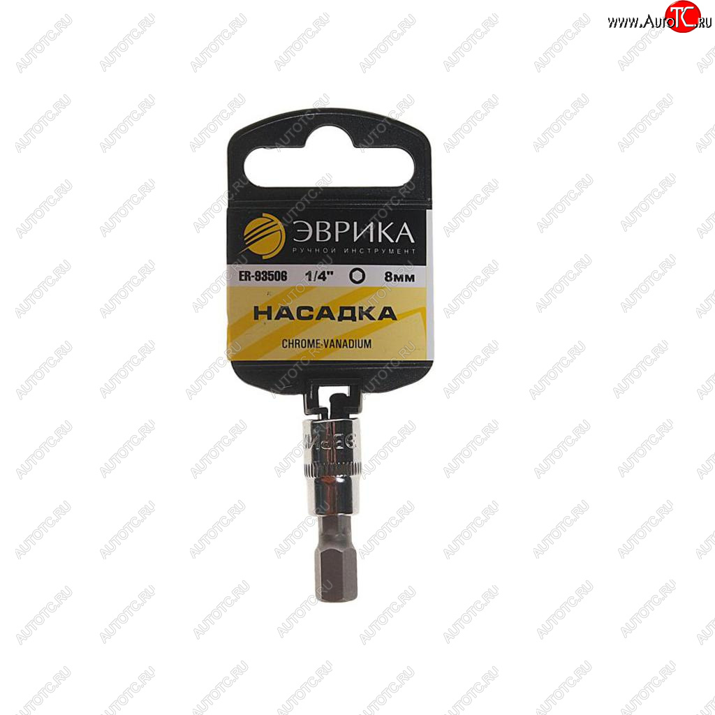 29 р. Бита-головка 1/4 HEX H8х37мм с держателем ЭВРИКА ЭВРИКА er-93506h ЭВРИКА er-93506h  с доставкой в г. Пермь