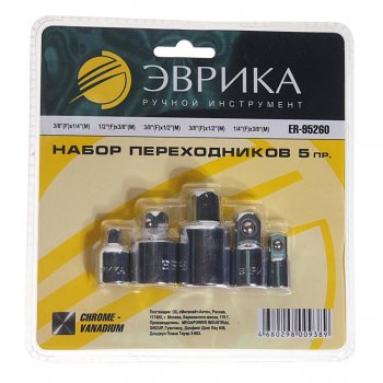 659 р. Набор переходников 5 предметов ЭВРИКА ЭВРИКА er-95260  с доставкой в г. Пермь. Увеличить фотографию 1