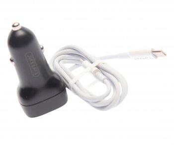 619 р. Устройство зарядное в прикуриватель 1USB + 1 Type C 12V кабель USB Type C EARLDOM EARLDOM es-cc2c black  с доставкой в г. Пермь. Увеличить фотографию 2