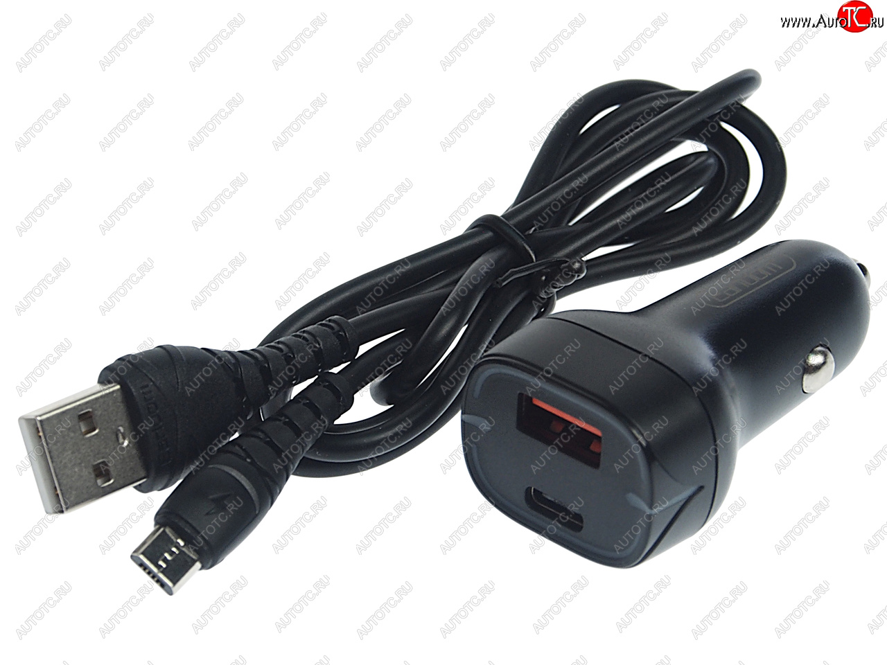 539 р. Устройство зарядное в прикуриватель 1USB 12V кабель micro USB EARLDOM EARLDOM es-cc2m black  с доставкой в г. Пермь