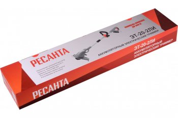 7 349 р. Газонокосилка (триммер) аккумуляторная 20.0В 2.0Ач 7000обмин.,захват 28см, леска РЕСАНТА РЕСАНТА эт-20-2ли  с доставкой в г. Пермь. Увеличить фотографию 6