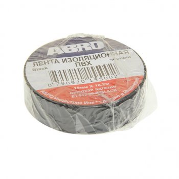 99 р. Изолента ПВХ черная 18ммх18.2м ABRO ABRO et-912-18-20-blk-rw  с доставкой в г. Пермь. Увеличить фотографию 1
