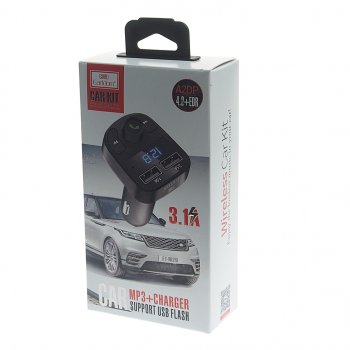 959 р. Устройство зарядное в прикуриватель с трансмиттером (bluetooth,hands free) EARLDOM EARLDOM et-m29 black  с доставкой в г. Пермь. Увеличить фотографию 3