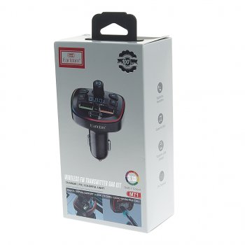 899 р. Устройство зарядное в прикуриватель с трансмиттером (bluetooth,hands free) EARLDOM EARLDOM et-m71 black  с доставкой в г. Пермь. Увеличить фотографию 4