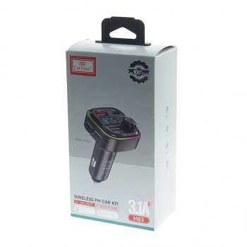 899 р. Устройство зарядное в прикуриватель с трансмиттером (bluetooth,hands free) EARLDOM EARLDOM et-m83 black  с доставкой в г. Пермь. Увеличить фотографию 3