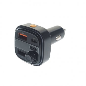 899 р. Устройство зарядное в прикуриватель с трансмиттером (bluetooth,hands free) EARLDOM EARLDOM et-m83 black  с доставкой в г. Пермь. Увеличить фотографию 1