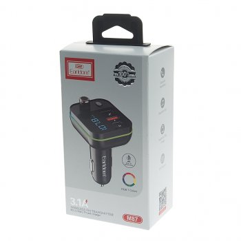859 р. Устройство зарядное в прикуриватель с трансмиттером (bluetooth,hands free) EARLDOM EARLDOM et-m87 black  с доставкой в г. Пермь. Увеличить фотографию 4