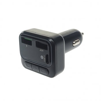 969 р. Устройство зарядное в прикуриватель с трансмиттером (bluetooth,hands free) EARLDOM EARLDOM et-m96 black  с доставкой в г. Пермь. Увеличить фотографию 1