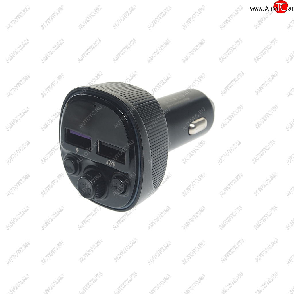 969 р. Устройство зарядное в прикуриватель с трансмиттером (bluetooth,hands free) EARLDOM EARLDOM et-m97 black EARLDOM et-m97 black  с доставкой в г. Пермь