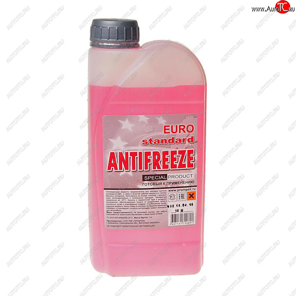 259 р. Антифриз красный -35C 1л EURO STANDARD EURO STANDARD eurored1  с доставкой в г. Пермь