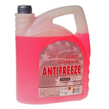 899 р. Антифриз красный -35C 5л EURO STANDARD EURO STANDARD eurored5  с доставкой в г. Пермь. Увеличить фотографию 1