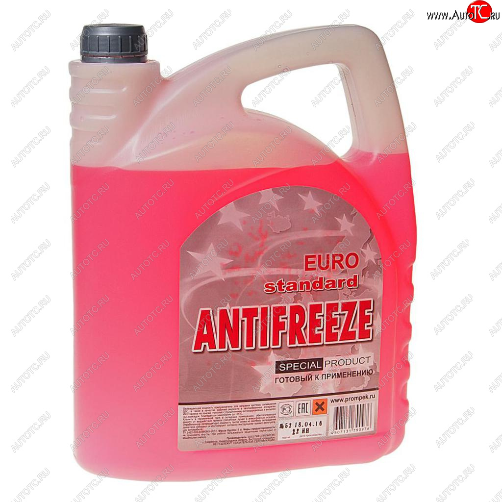 899 р. Антифриз красный -35C 5л EURO STANDARD EURO STANDARD eurored5  с доставкой в г. Пермь