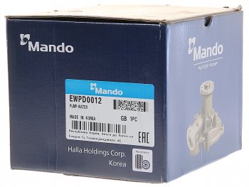 3 099 р. Насос водяной CHEVROLET Aveo (06-) (1.2 DOHC),Spark MANDO MANDO ewpd0012  с доставкой в г. Пермь. Увеличить фотографию 3