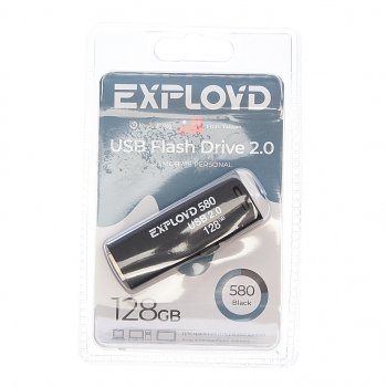 949 р. Карта памяти USB 128GB EXPLOYD EXPLOYD ex-128gb-580-black  с доставкой в г. Пермь. Увеличить фотографию 1