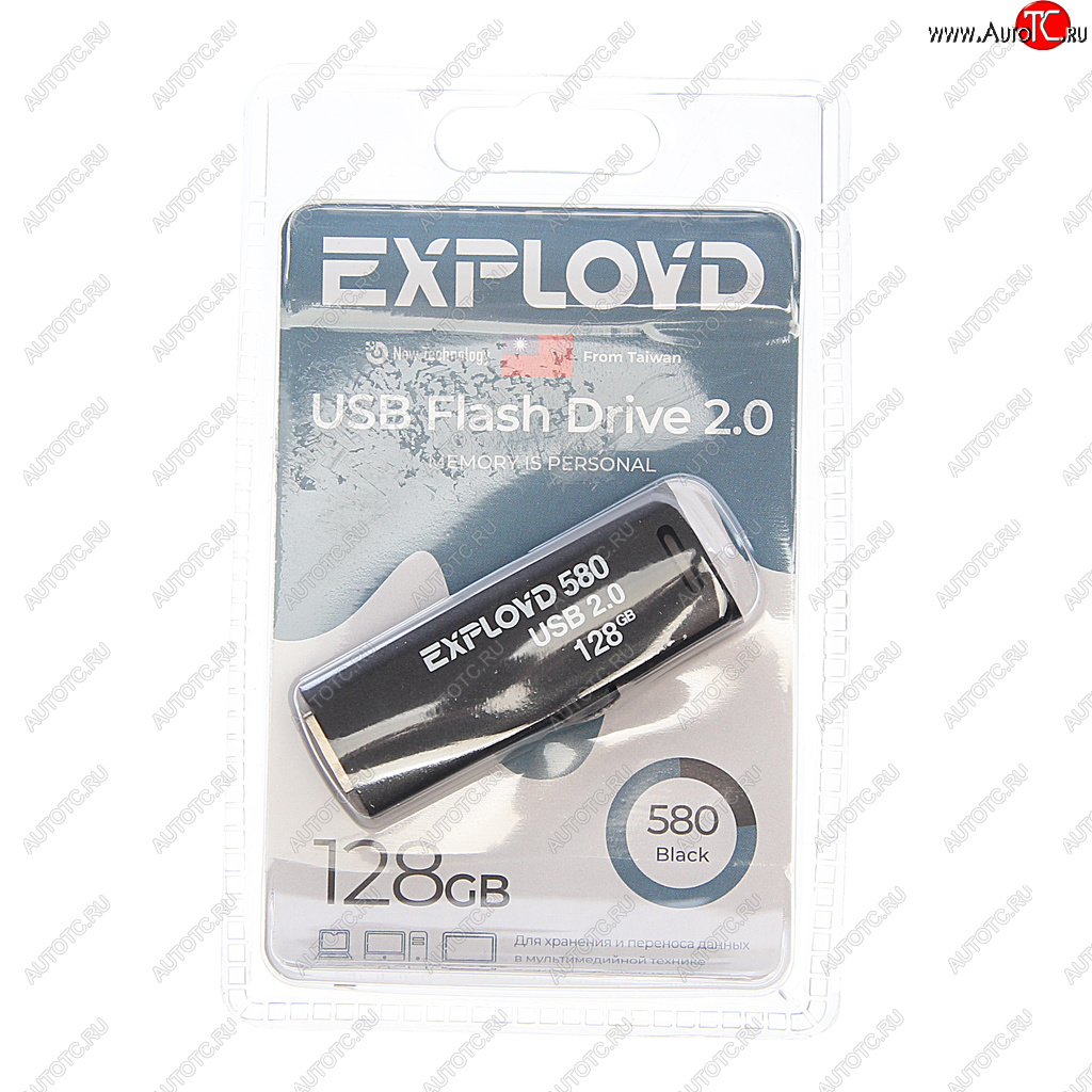 949 р. Карта памяти USB 128GB EXPLOYD EXPLOYD ex-128gb-580-black  с доставкой в г. Пермь