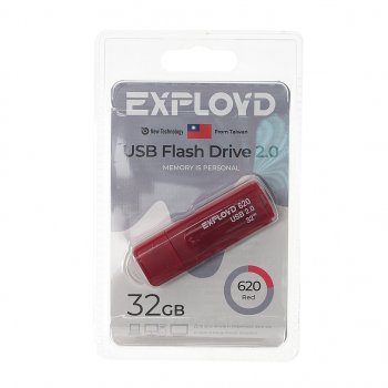 579 р. Карта памяти USB 32GB EXPLOYD EXPLOYD ex-32gb-620-red  с доставкой в г. Пермь. Увеличить фотографию 1